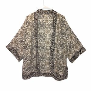 Max Studio Boho Aztec Print Kimono Small